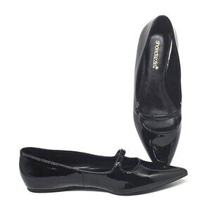 ShoeDazzle Kelsi Ballet Flat Slip-on Black Shoes Women's Size 9